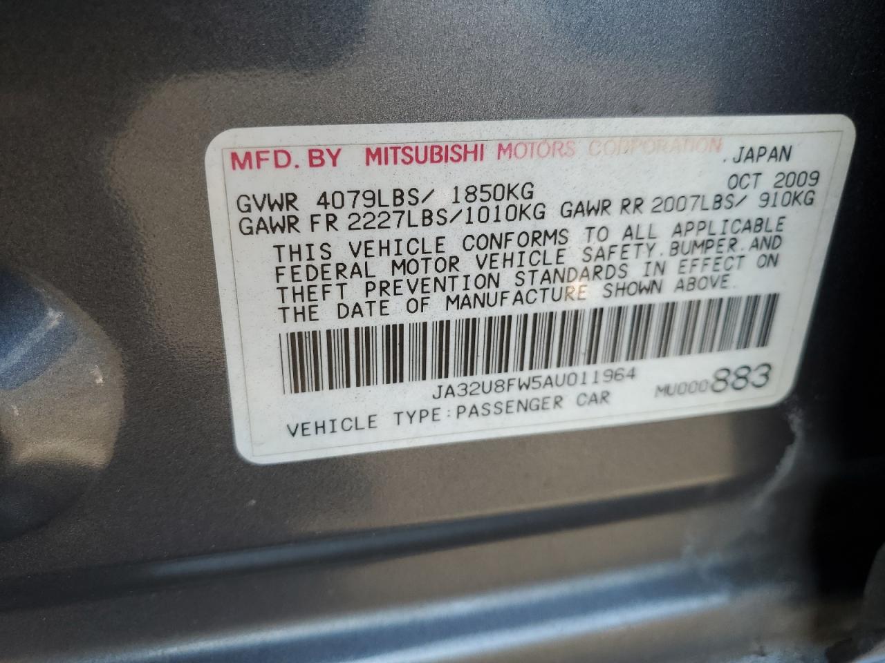 2010 Mitsubishi Lancer - Image 12