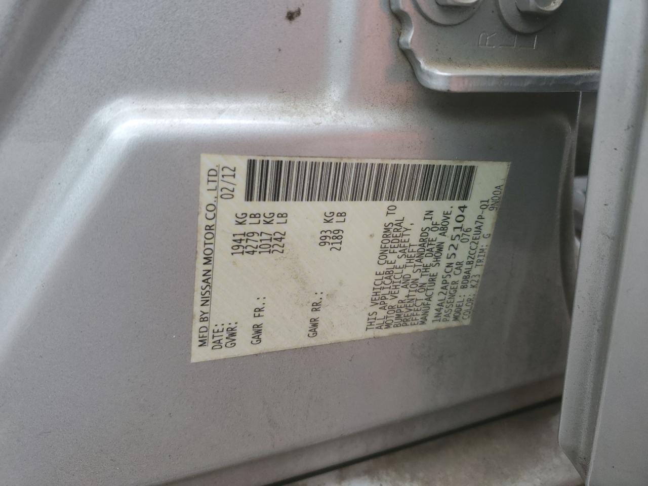 2012 Nissan Altima - Image 12