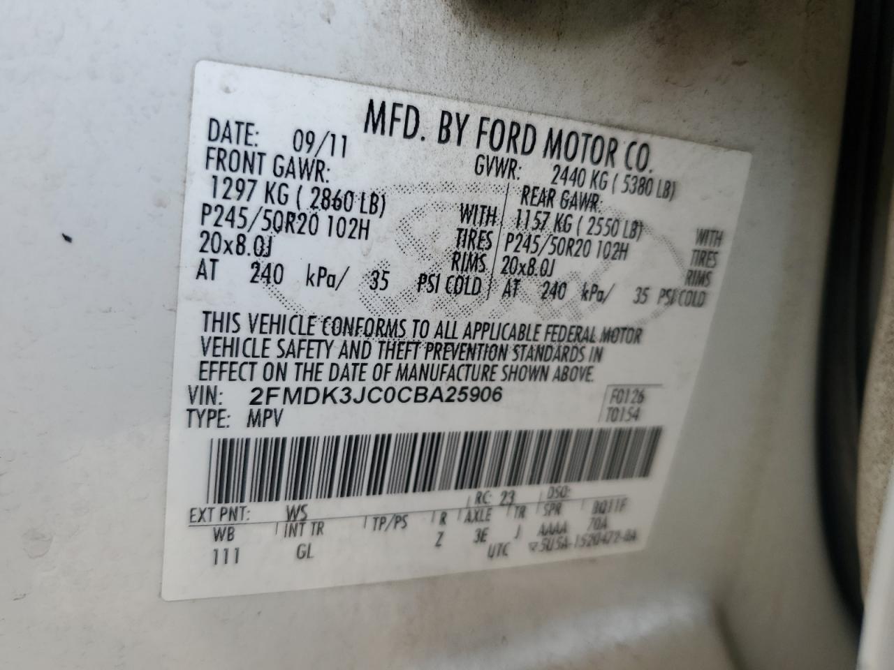 2012 Ford Edge - Image 15