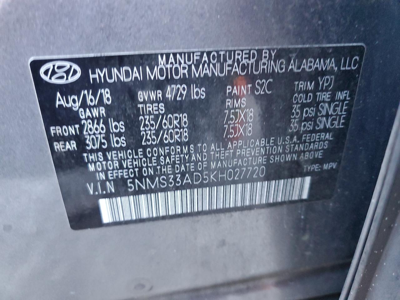 2019 Hyundai Santa Fe - Image 14