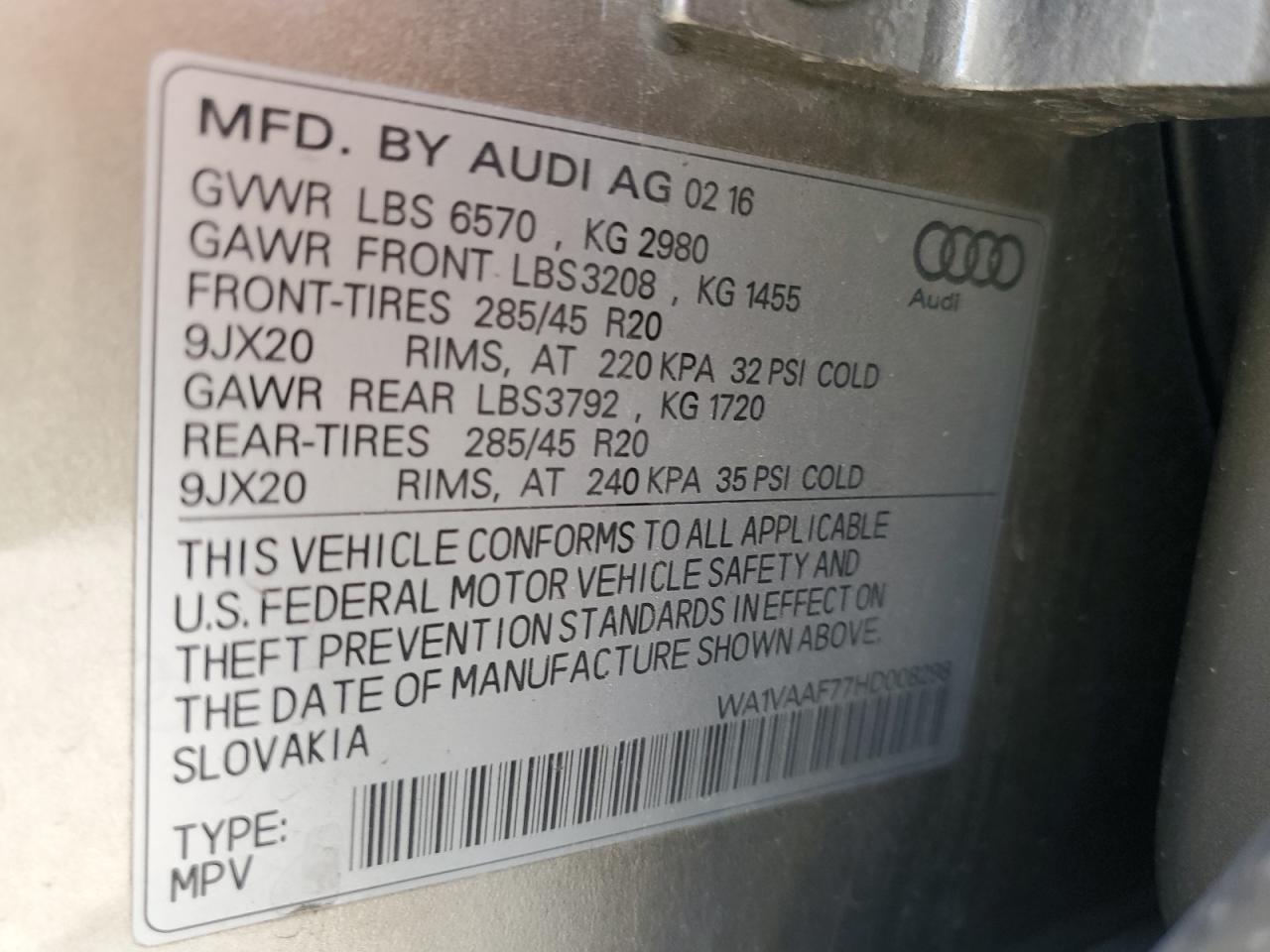 2017 Audi Q7 - Image 14