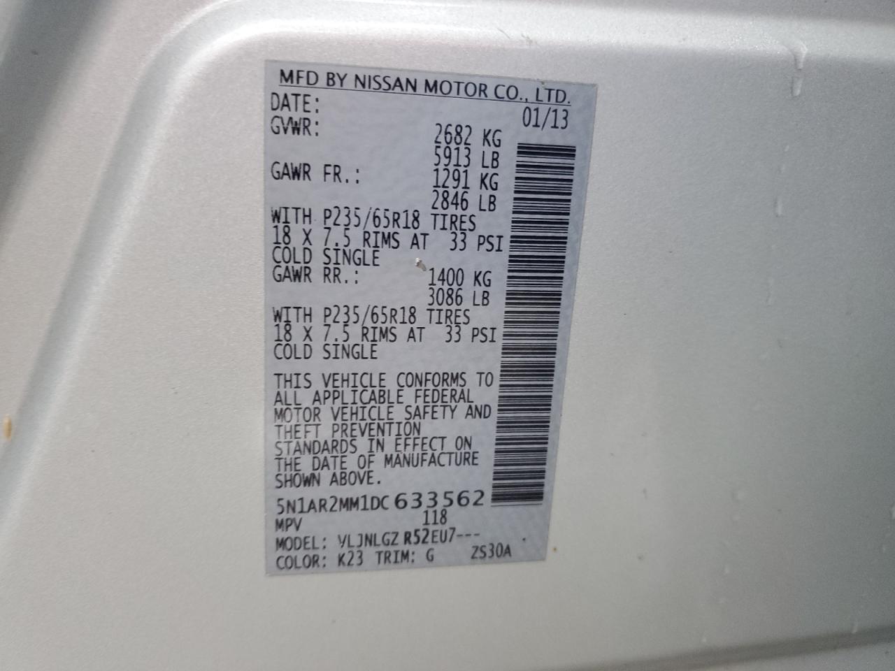 2013 Nissan Pathfinder - Image 15