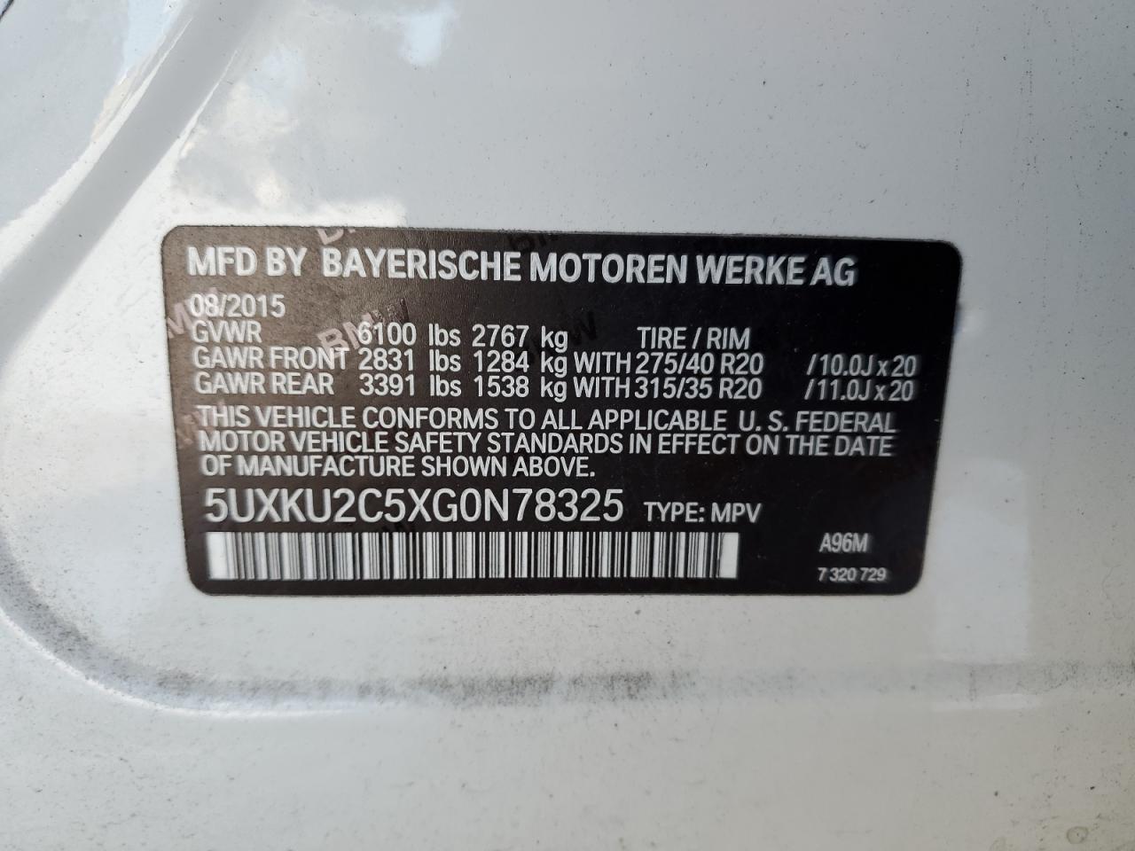2016 BMW X6 - Image 15
