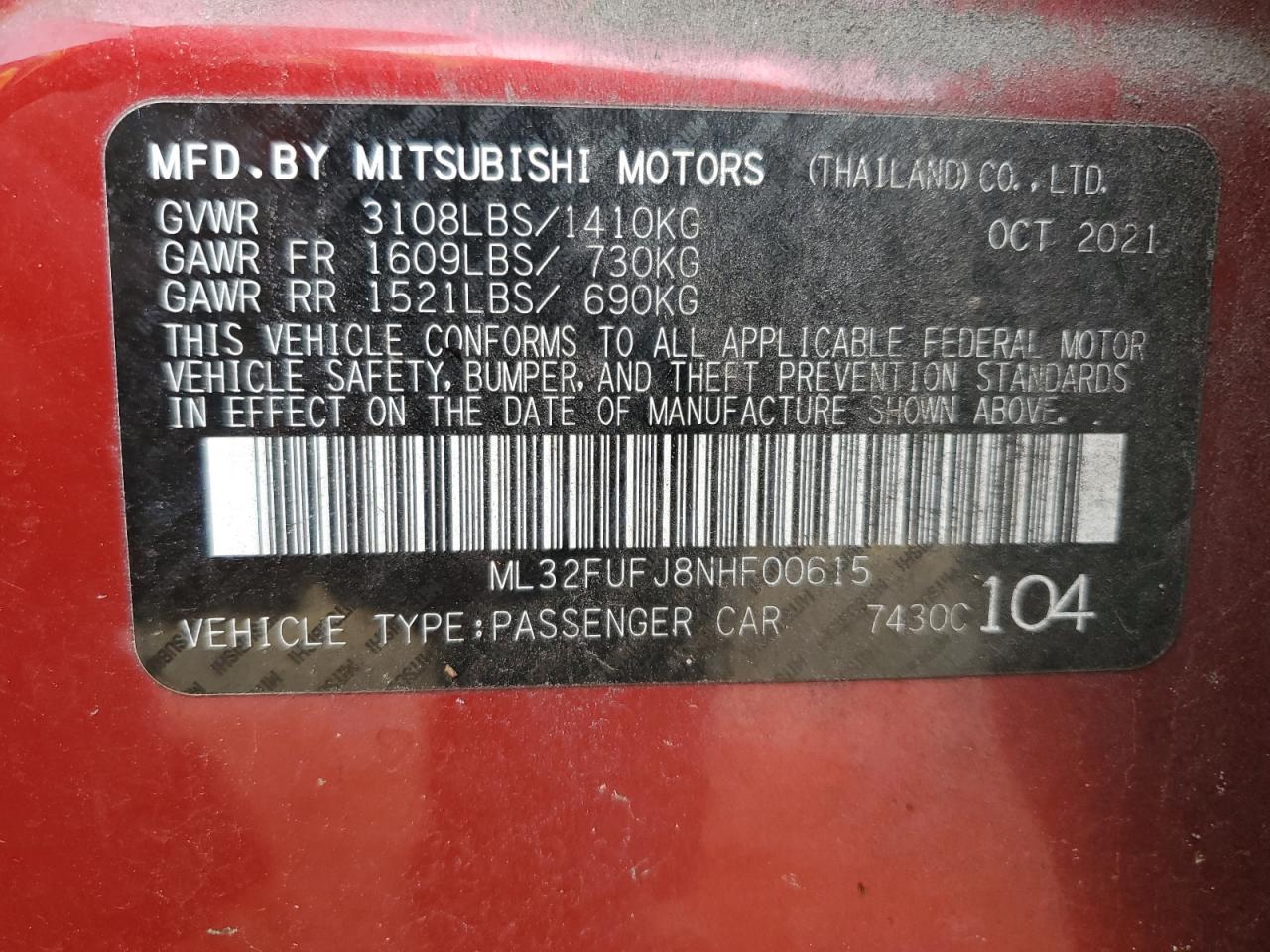 2022 Mitsubishi Mirage - Image 12