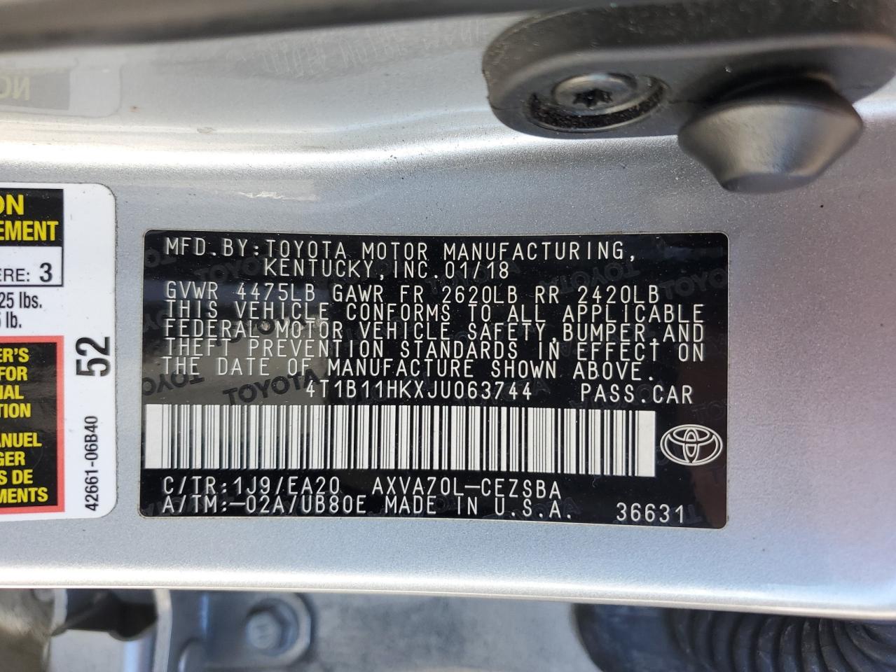 2018 Toyota Camry - Image 12