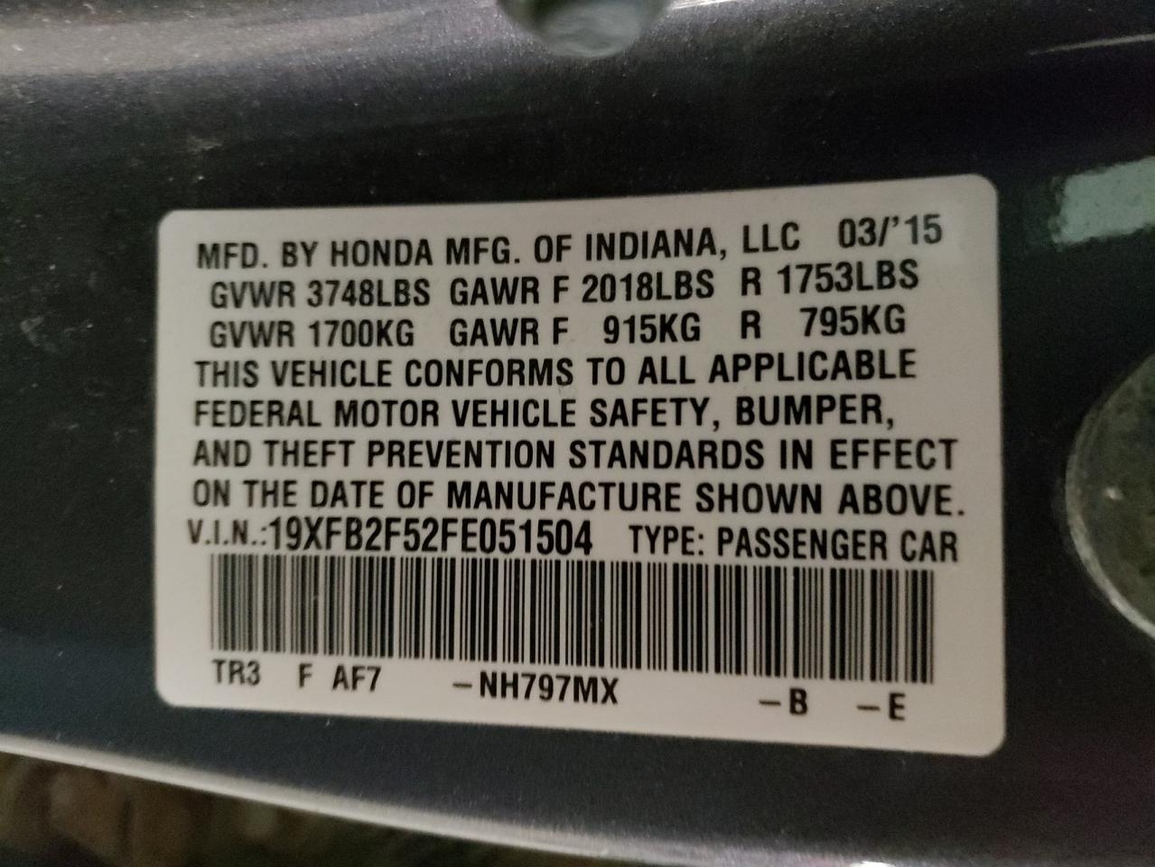 2015 Honda Civic - Image 13