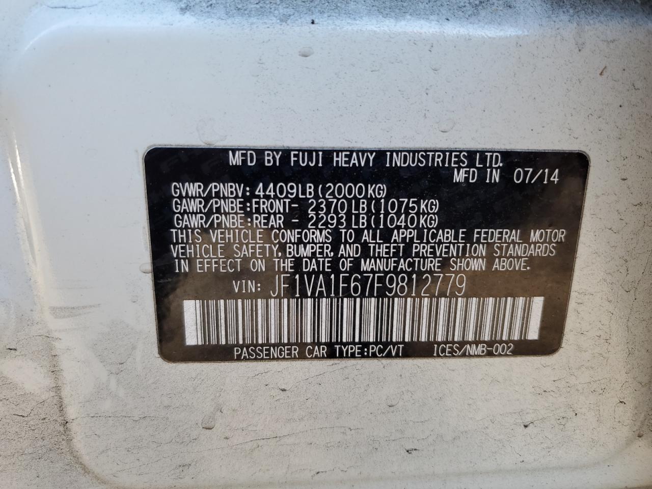 2015 Subaru WRX - Image 12