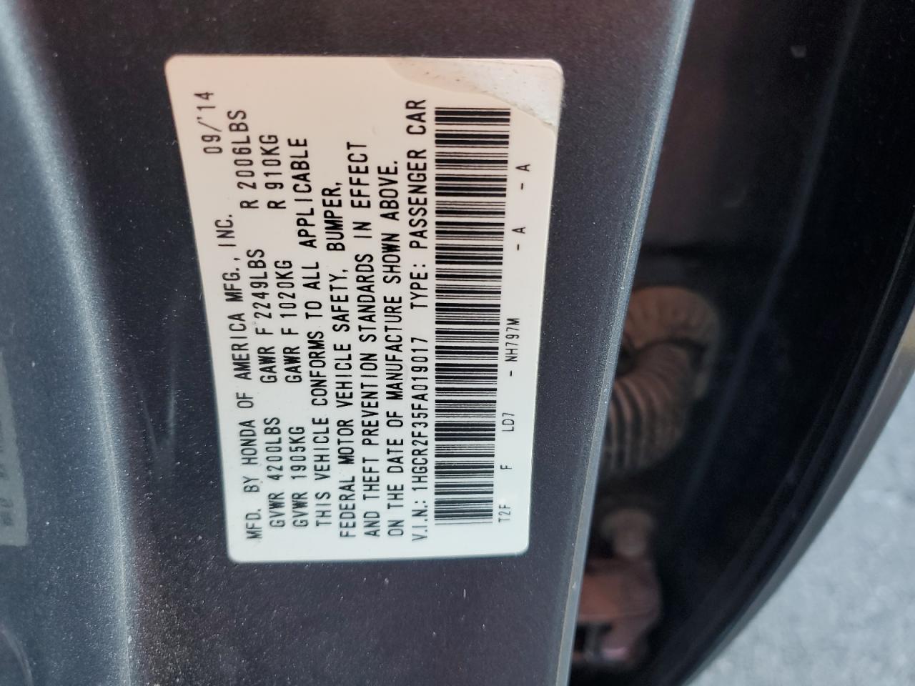 2015 Honda Accord - Image 12