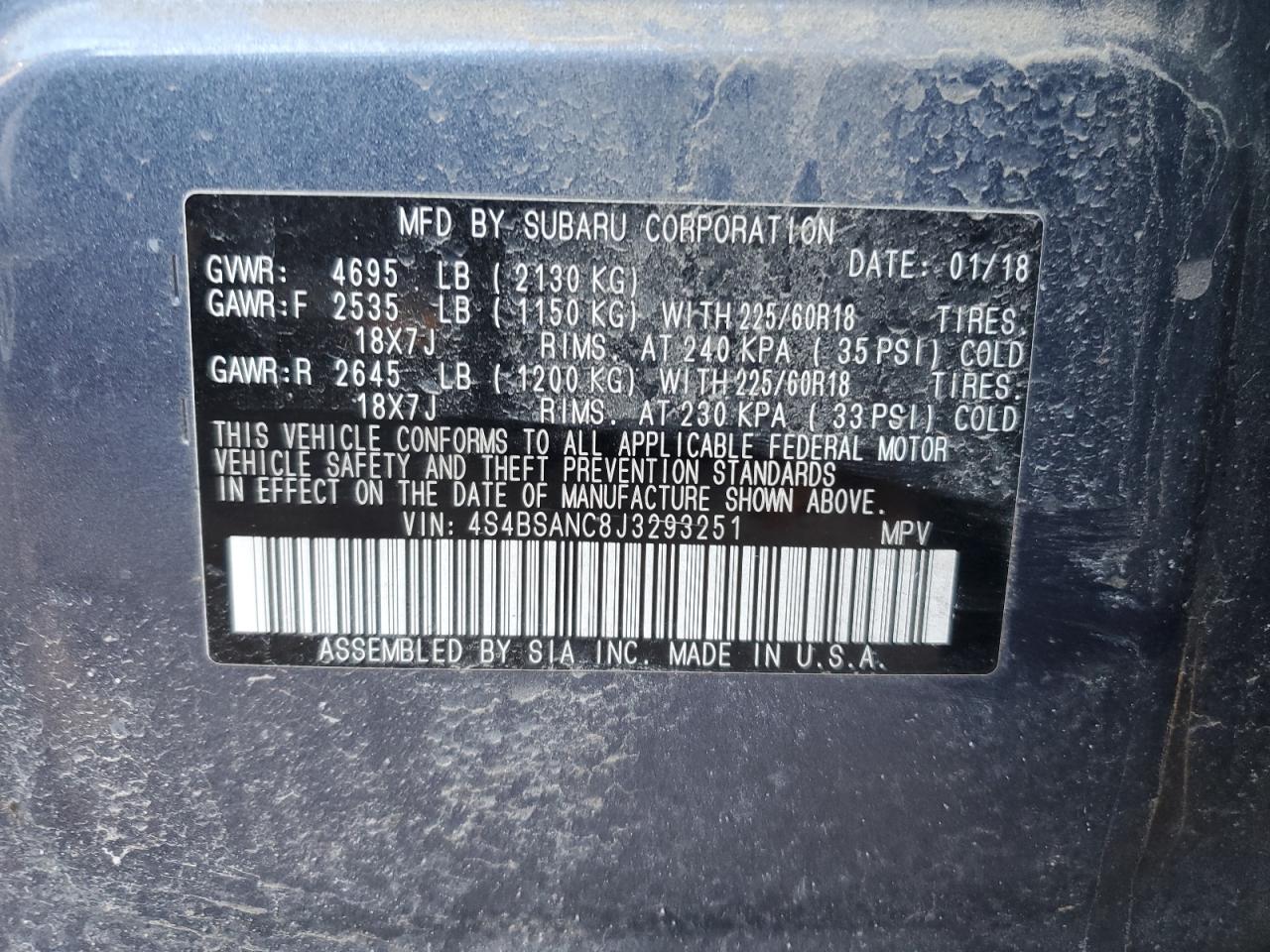 2018 Subaru Outback - Image 12