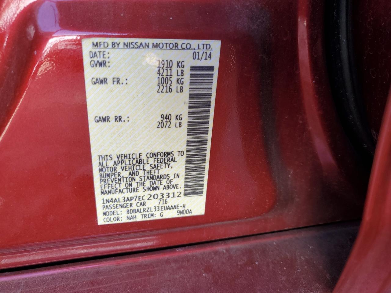 2014 Nissan Altima - Image 12