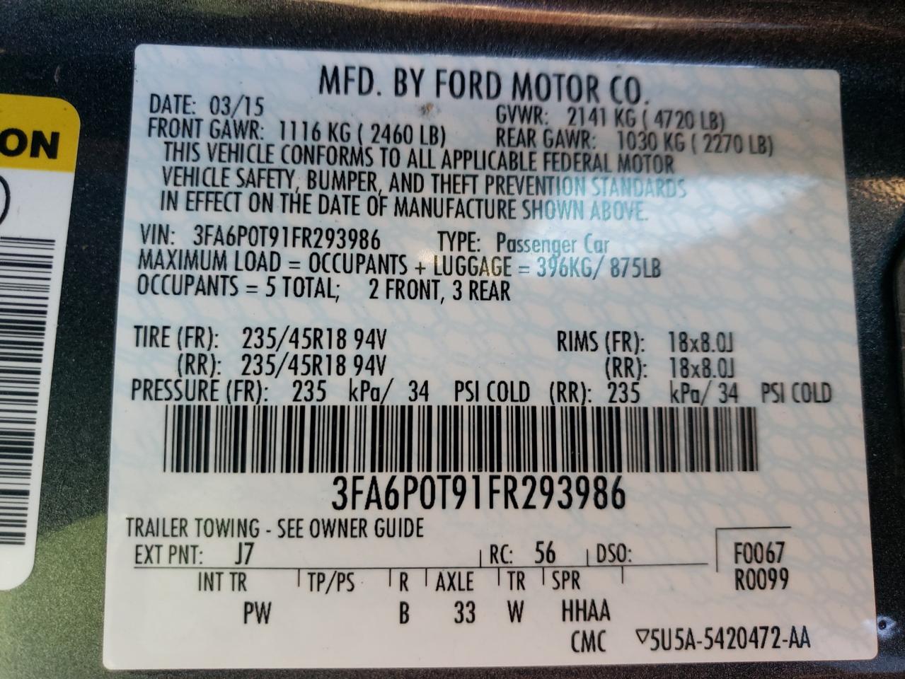 2015 Ford Fusion - Image 14
