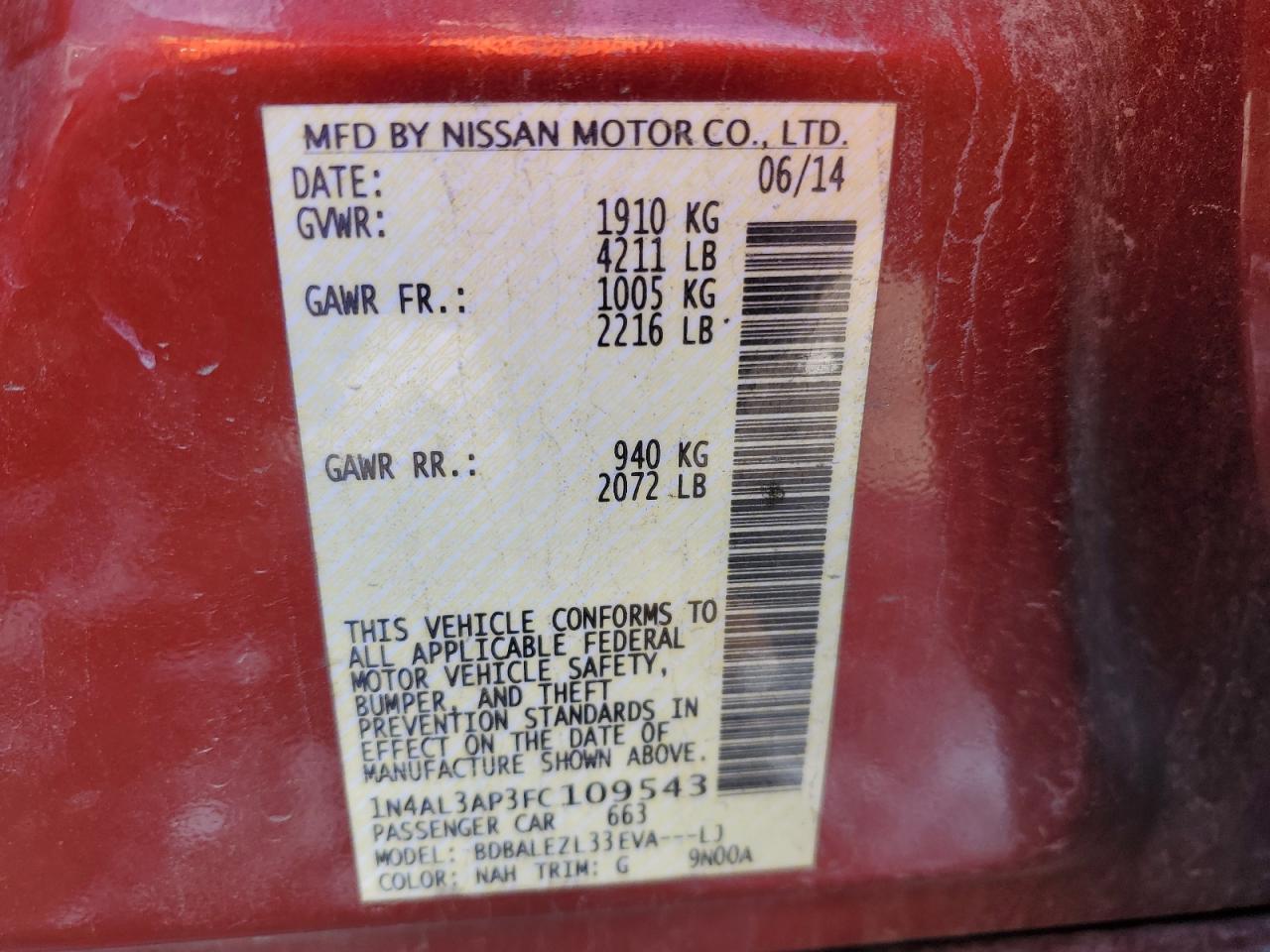 2015 Nissan Altima - Image 12