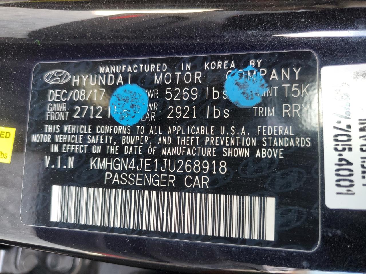 2018 Genesis G80 - Image 15