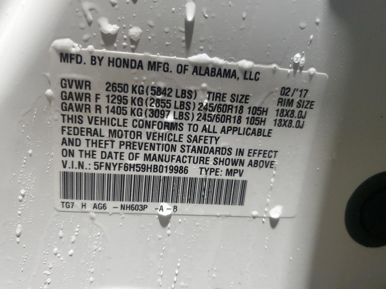 2017 Honda Pilot - Image 14