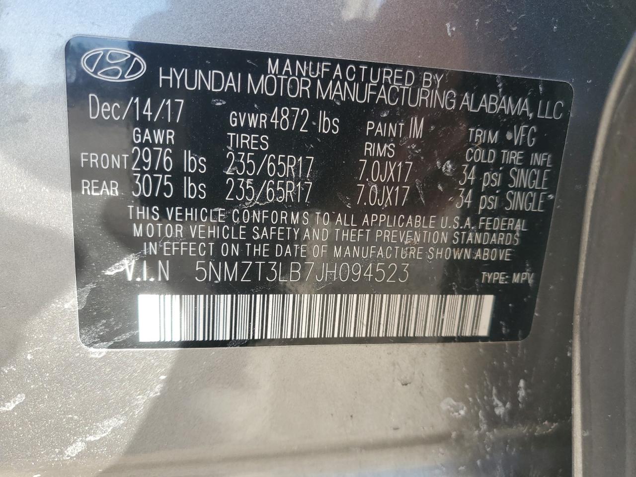 2018 Hyundai Santa Fe - Image 13