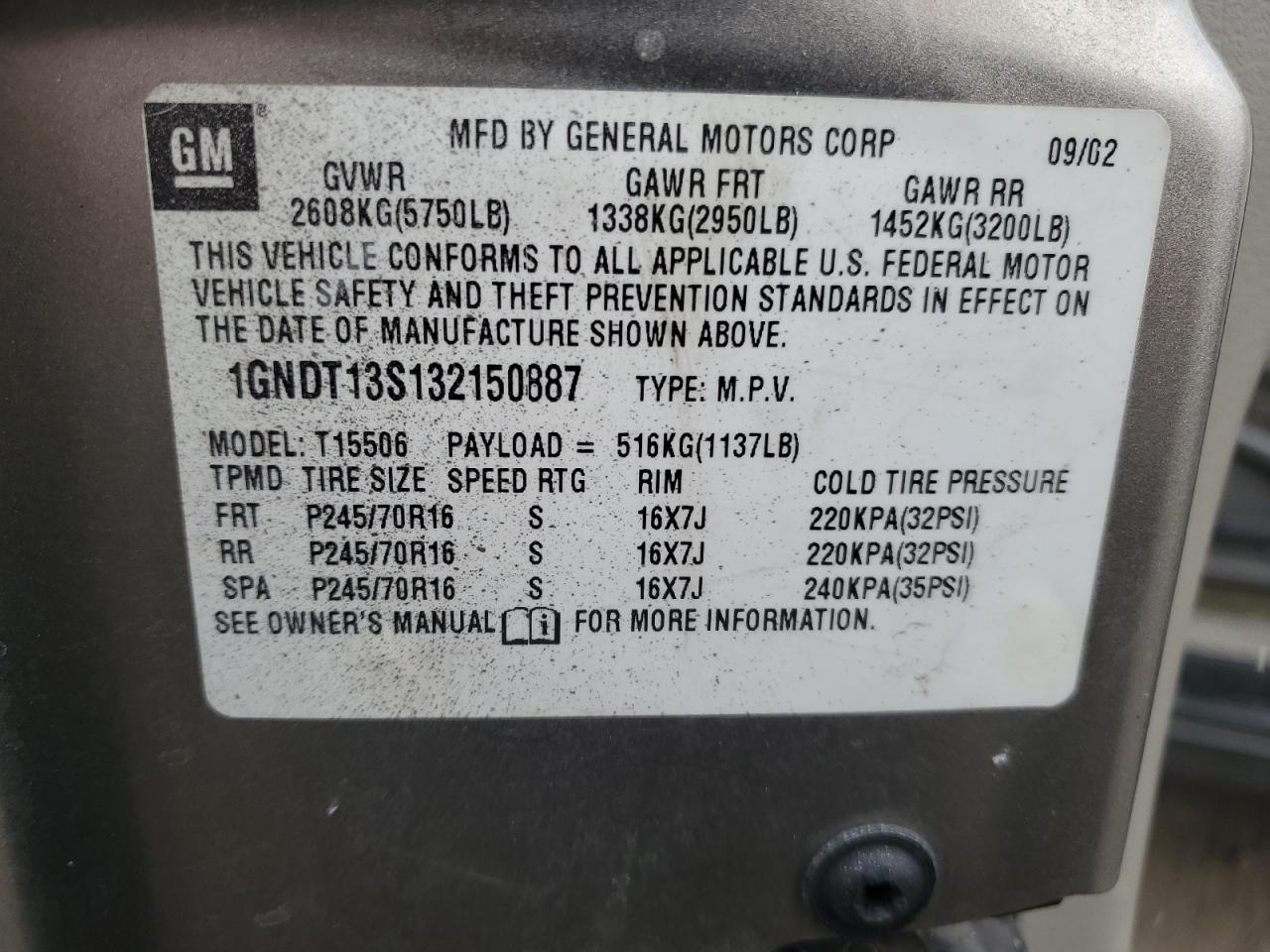 2003 Chevrolet TrailBlazer - Image 16