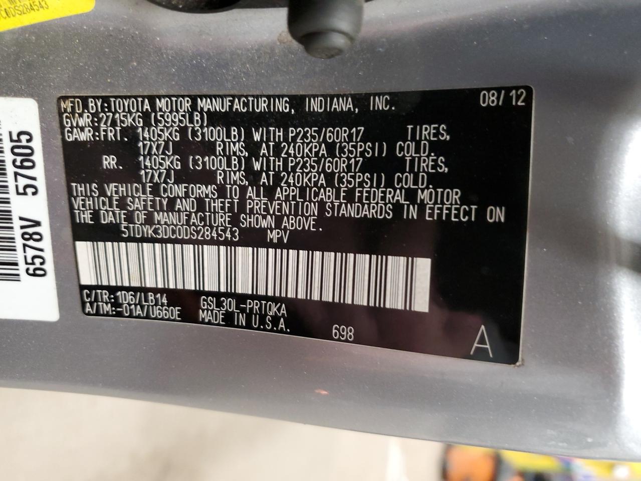 2013 Toyota Sienna - Image 15