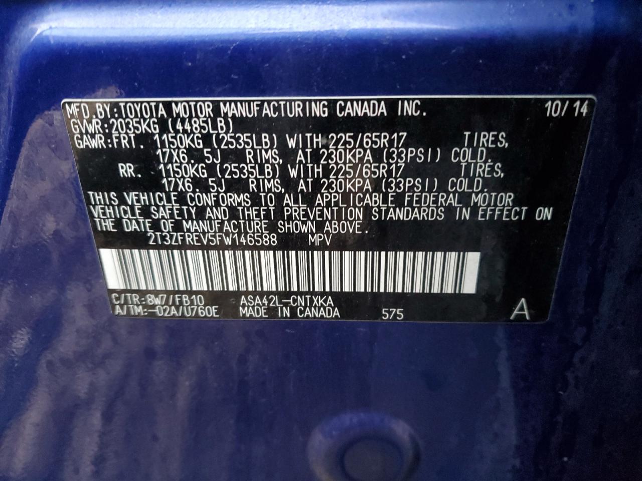 2015 Toyota RAV 4 - Image 15