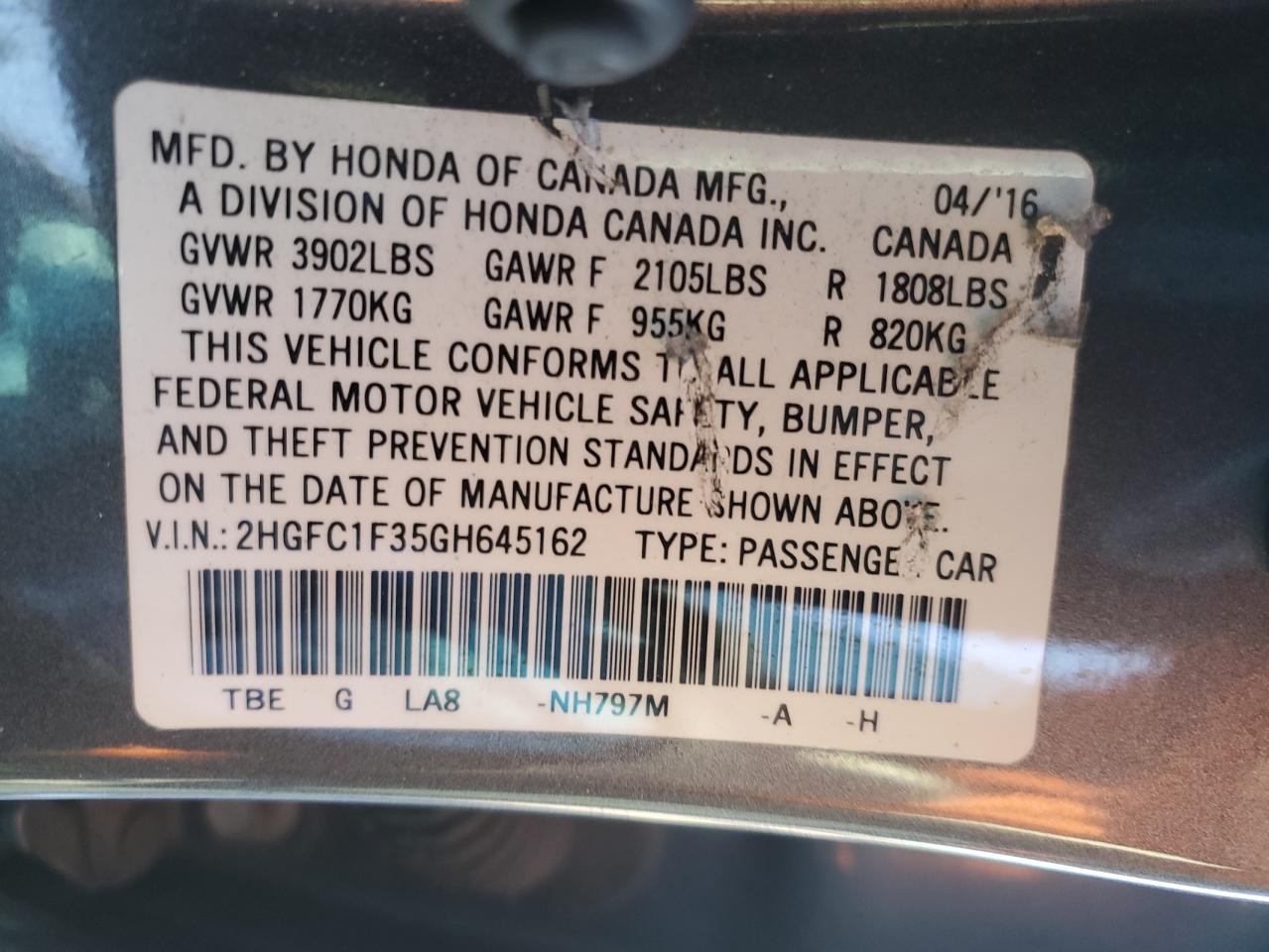 2016 Honda Civic - Image 14