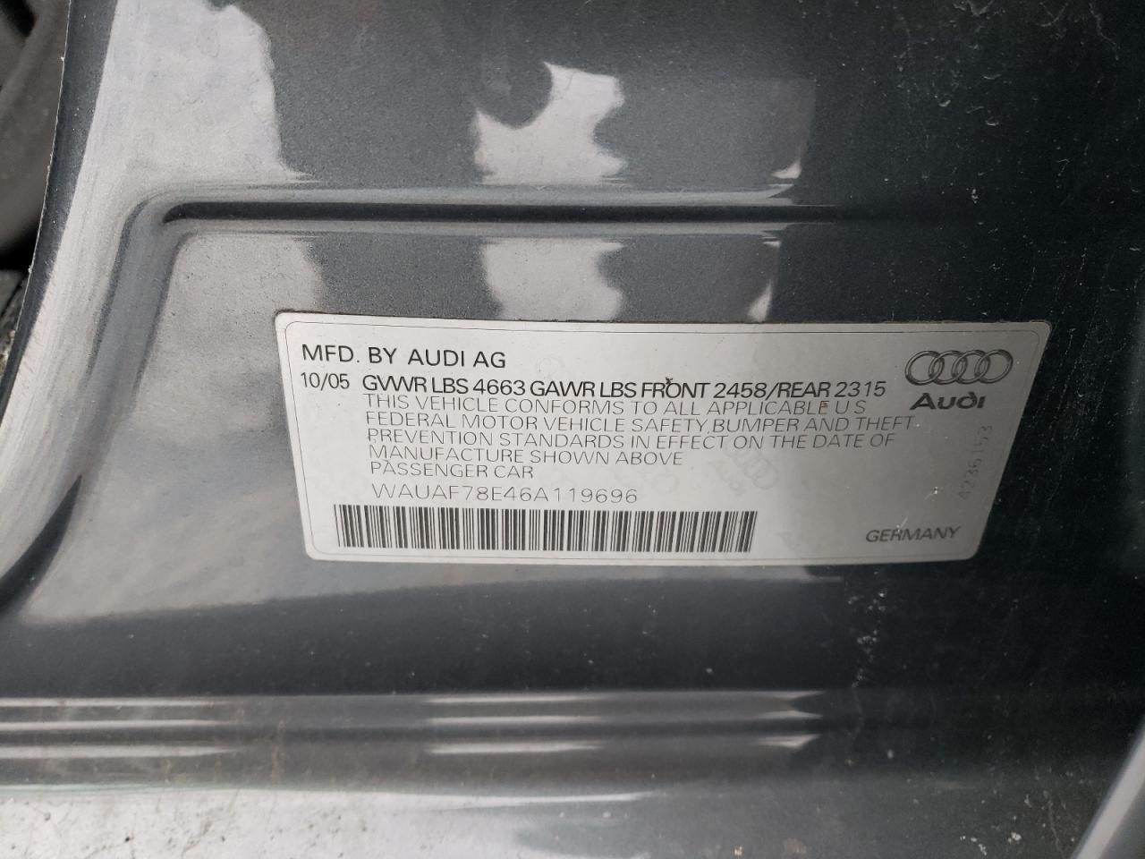 2006 Audi A4 - Image 12