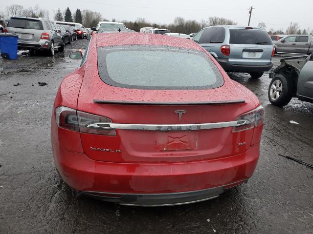  TESLA MODEL S 2013 Красный