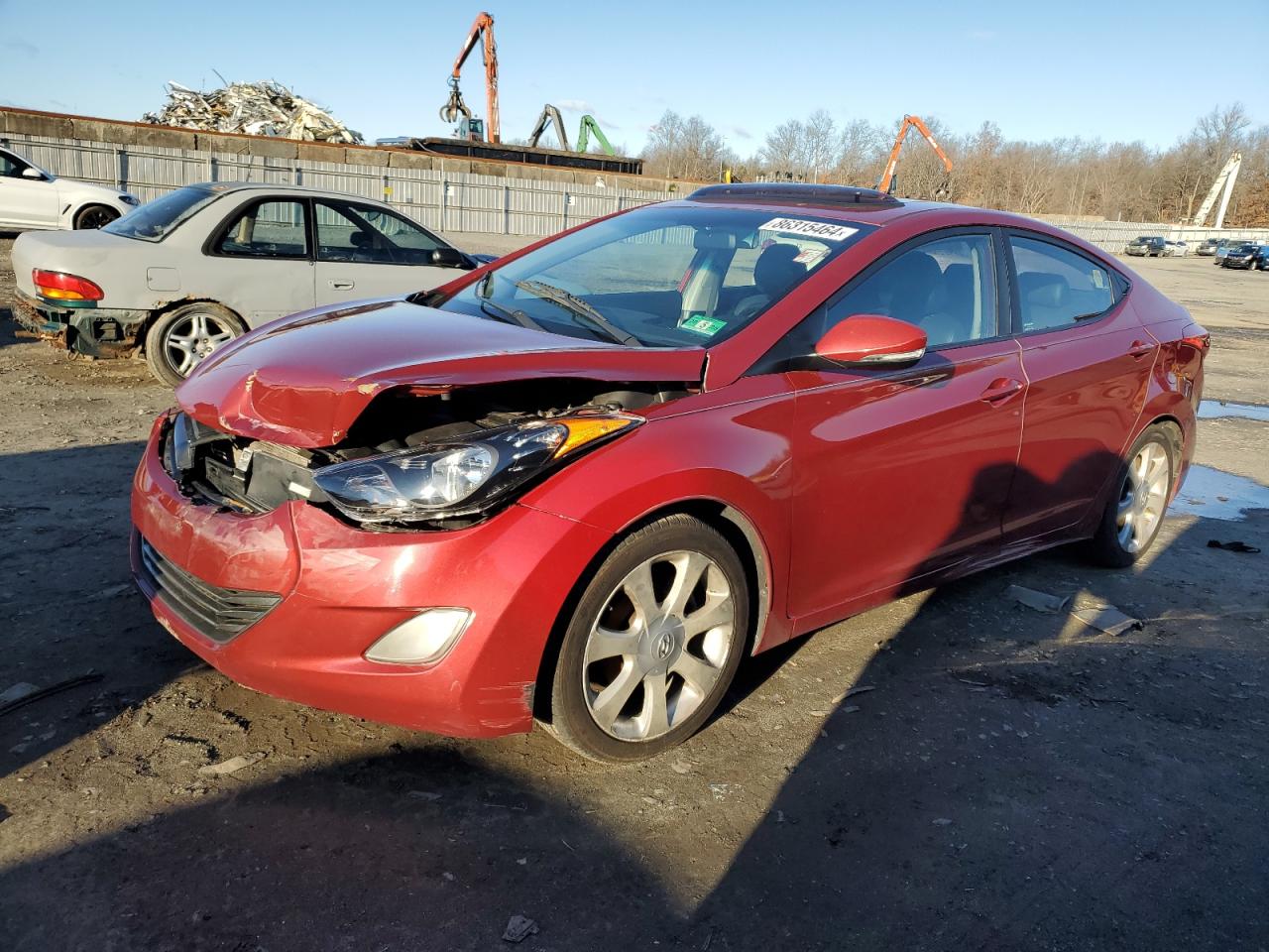 2012 Hyundai Elantra Gls იყიდება Hillsborough-ში, NJ - Front End