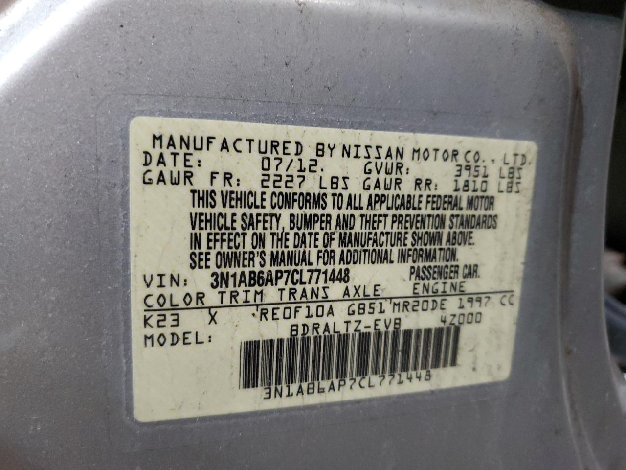 2012 Nissan Sentra - Image 13