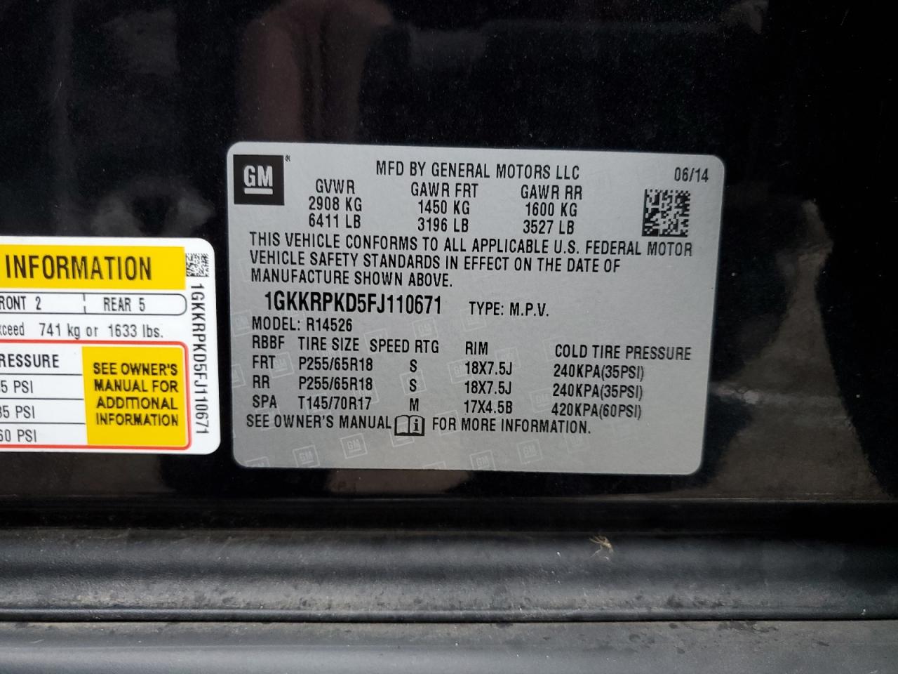 2015 GMC Acadia - Image 13