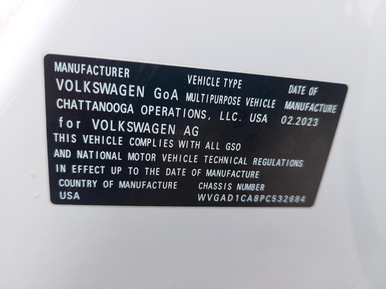 WVGAD1CA8PC532684 - 2023 VOLKSWAGEN TERAMONT - #42067425
