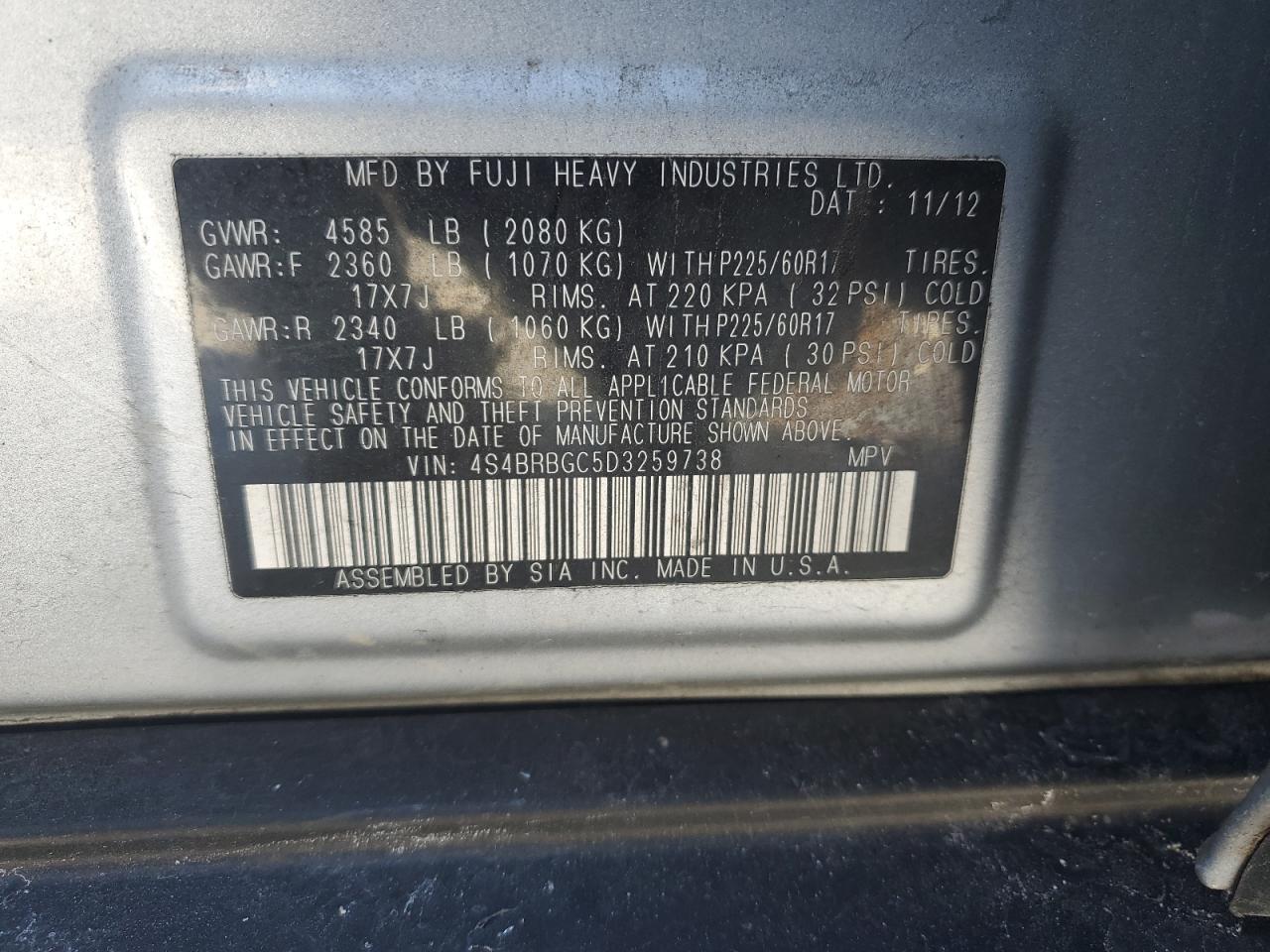 2013 Subaru Outback - Image 13