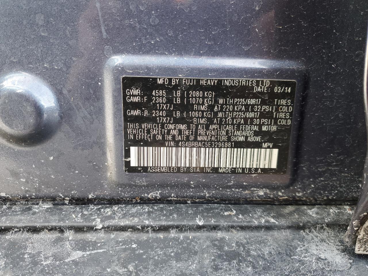 2014 Subaru Outback - Image 13