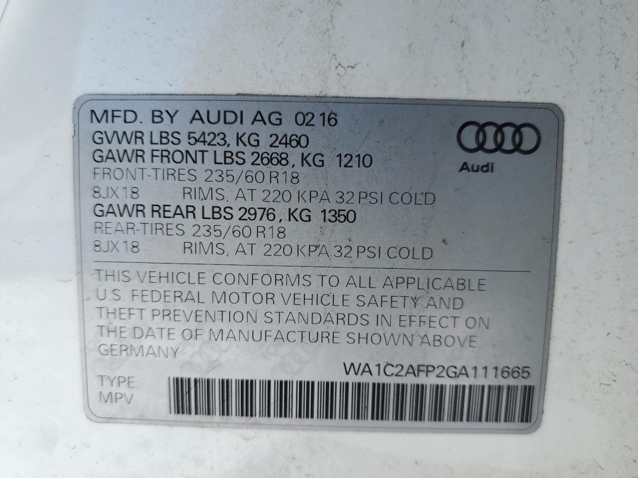 2016 Audi Q5 - Image 13