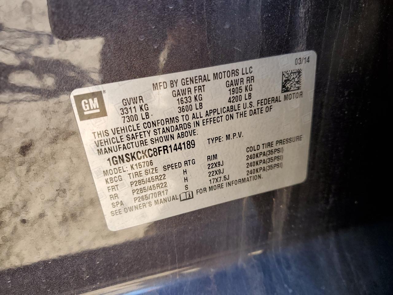 2015 Chevrolet Tahoe - Image 14