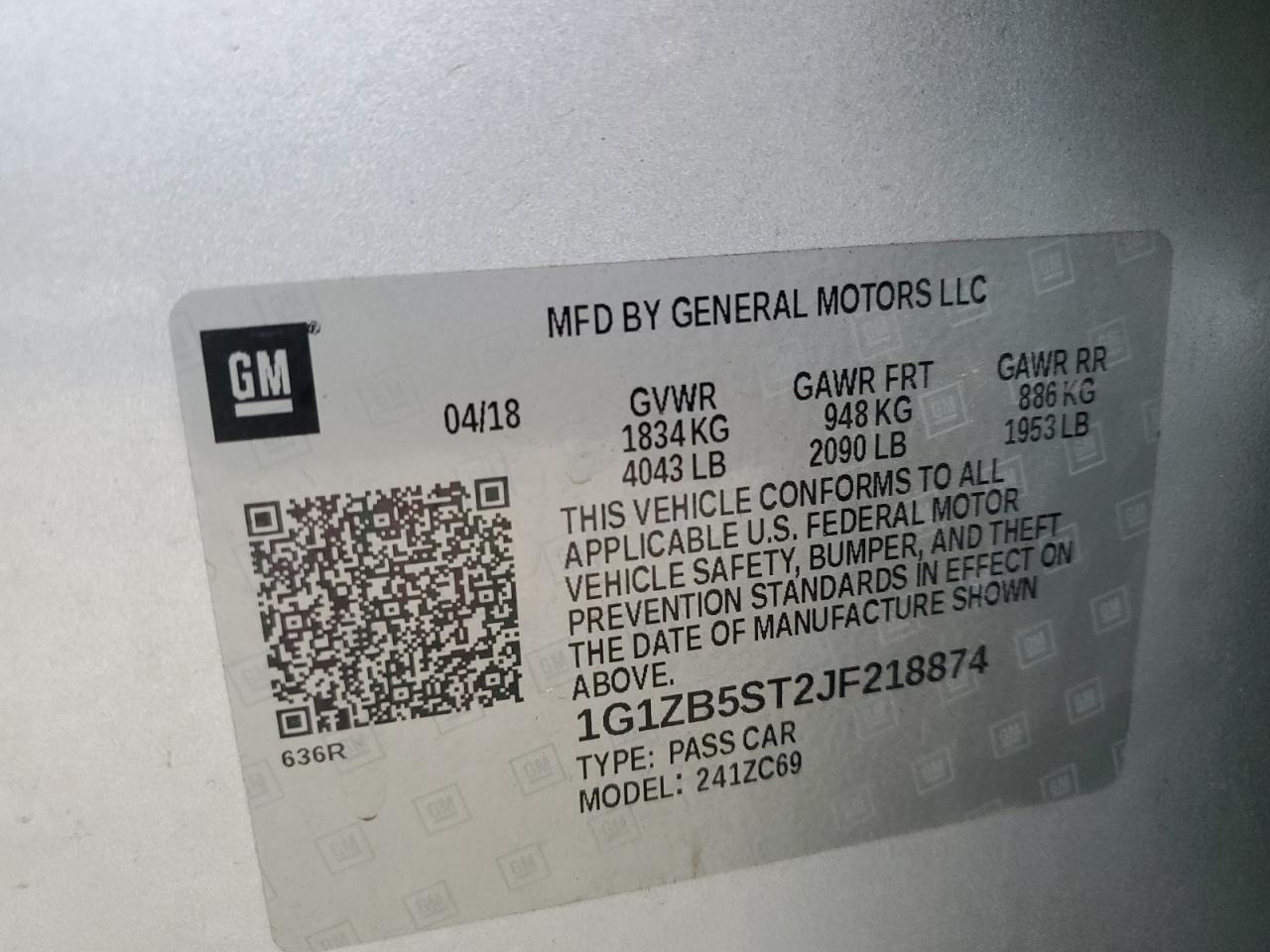 2018 Chevrolet Malibu - Image 12