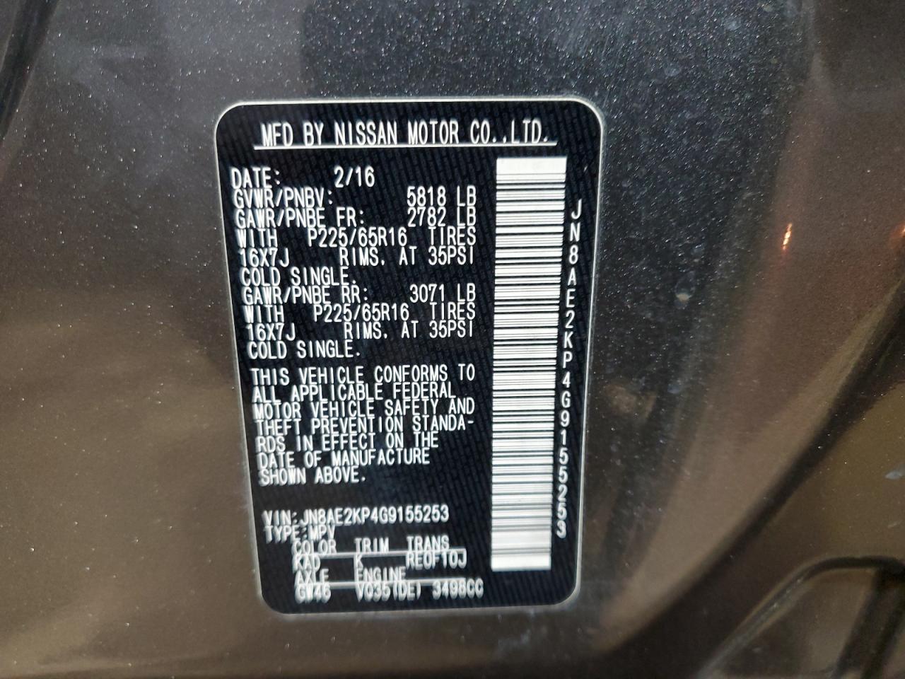 2016 Nissan Quest - Image 13