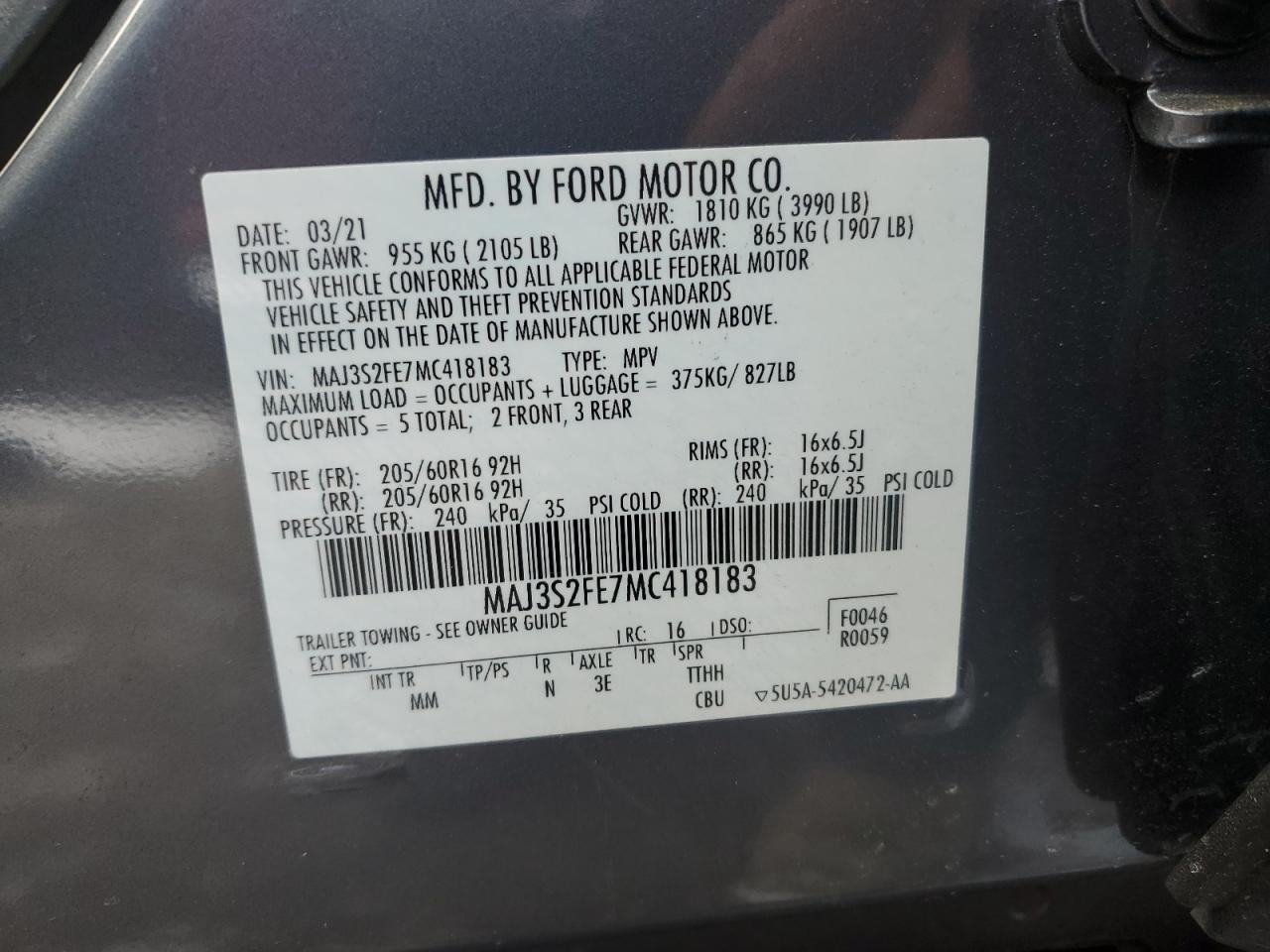 2021 Ford EcoSport - Image 13