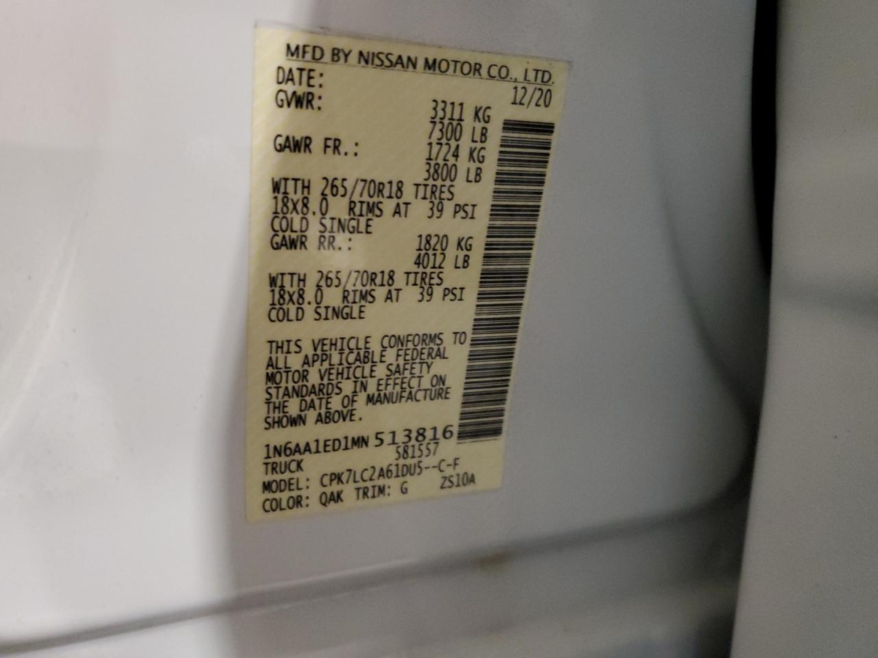 2021 Nissan Titan - Image 12
