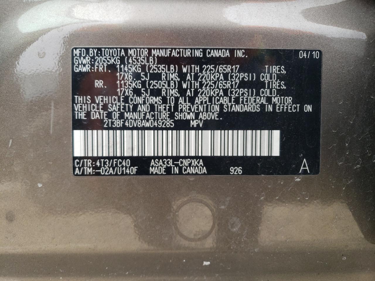 2010 Toyota RAV 4 - Image 13