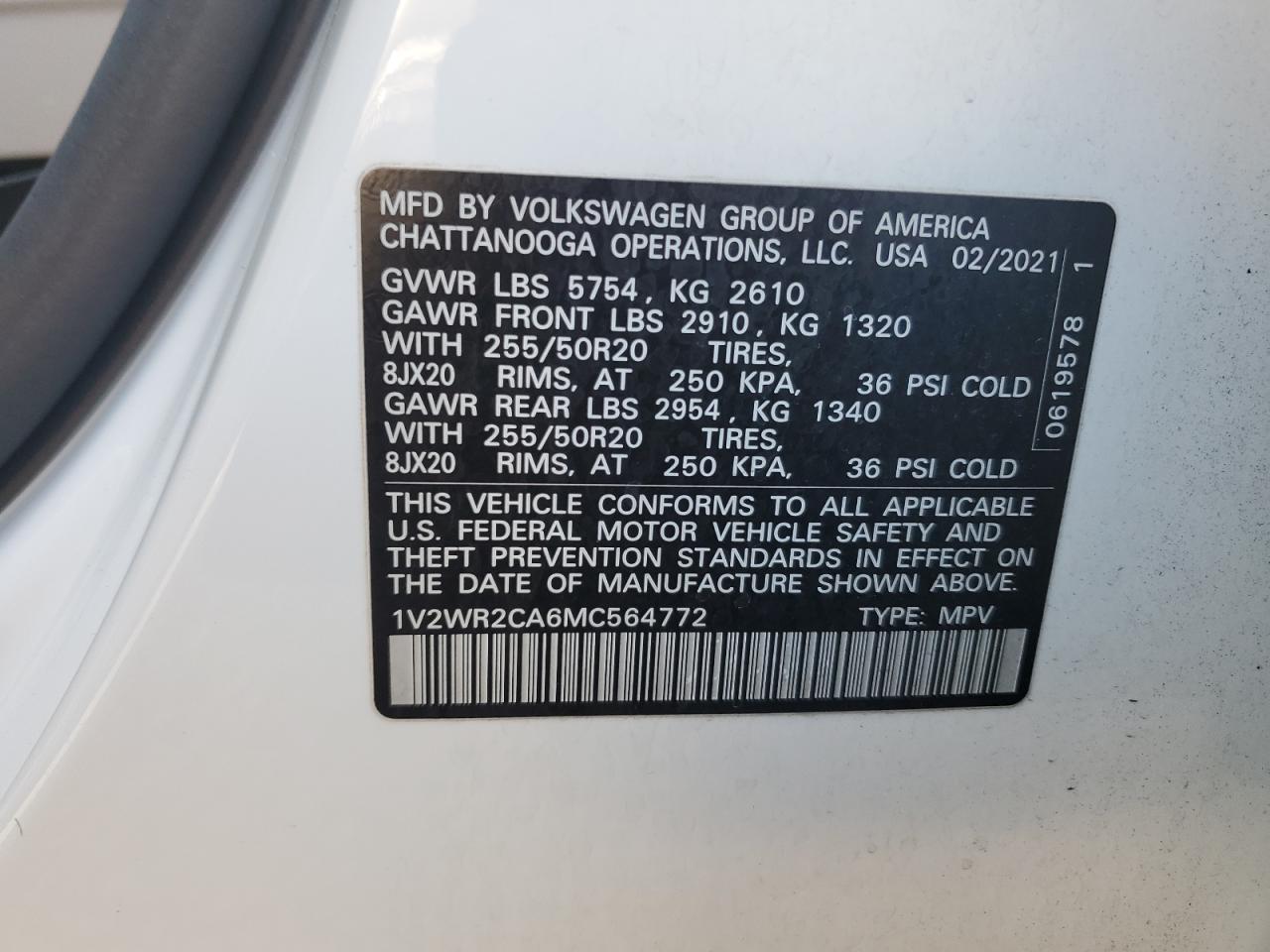 2021 Volkswagen Atlas - Image 14