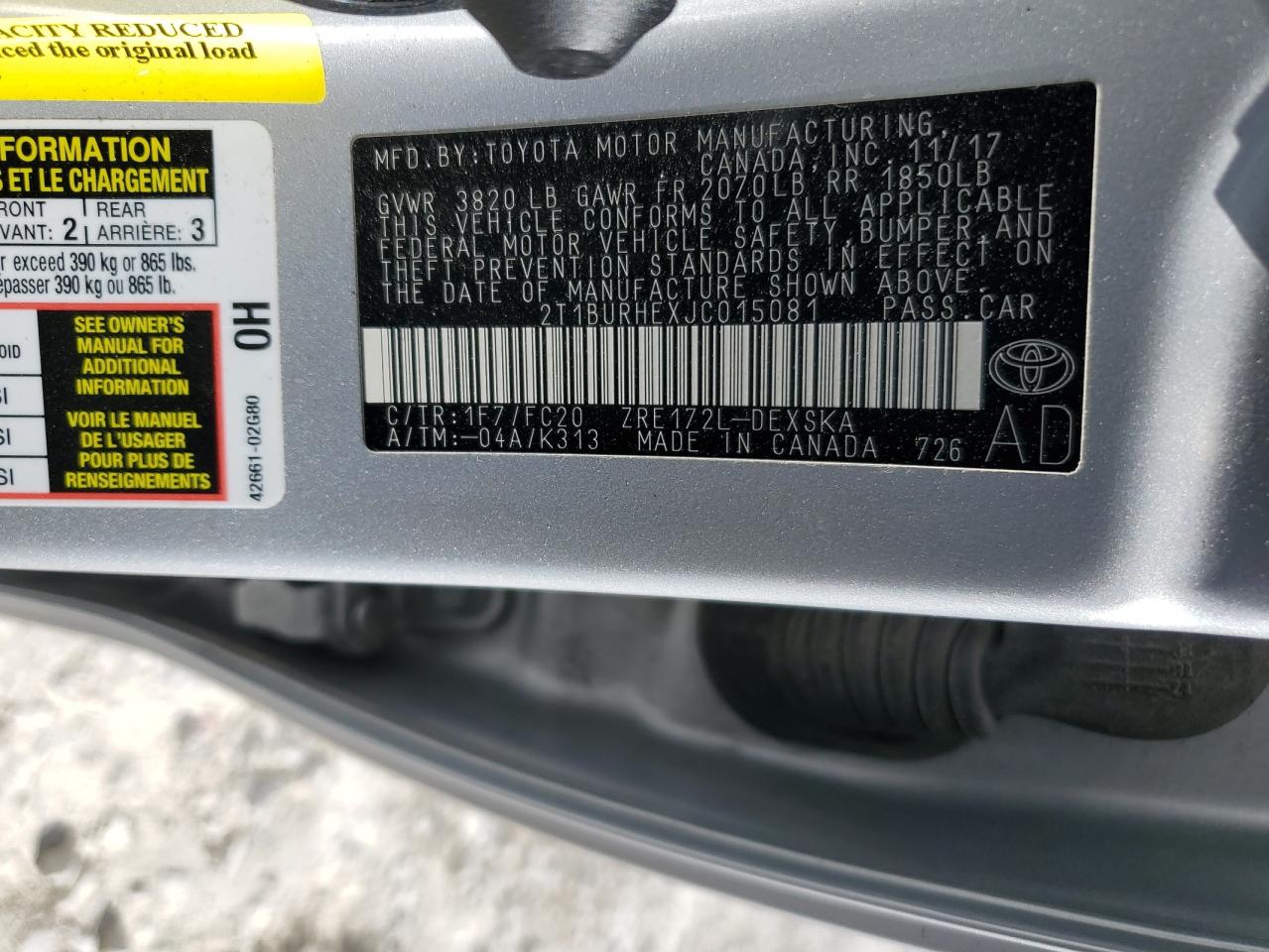 2018 Toyota Corolla - Image 12