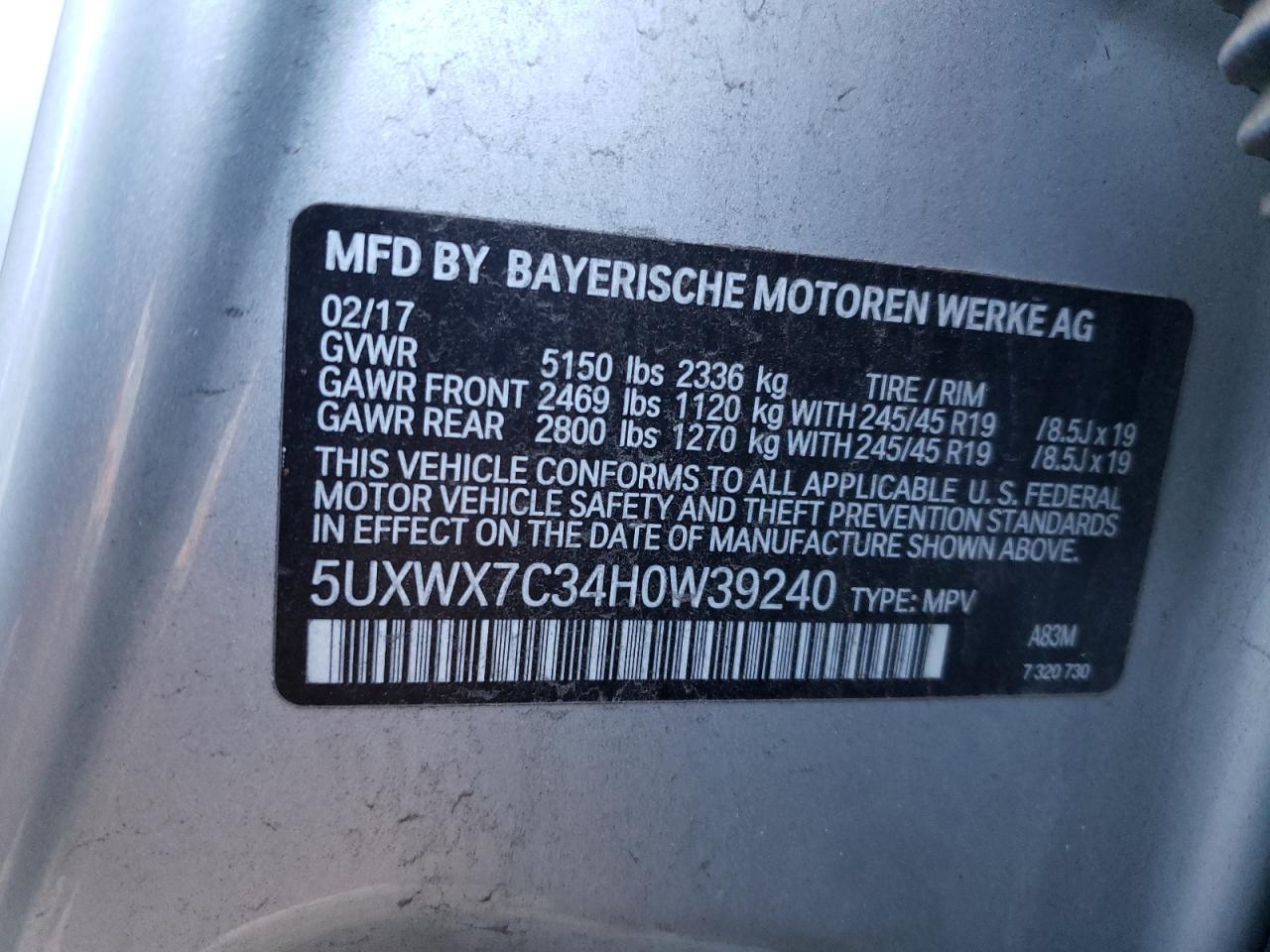 2017 BMW X3 - Image 14