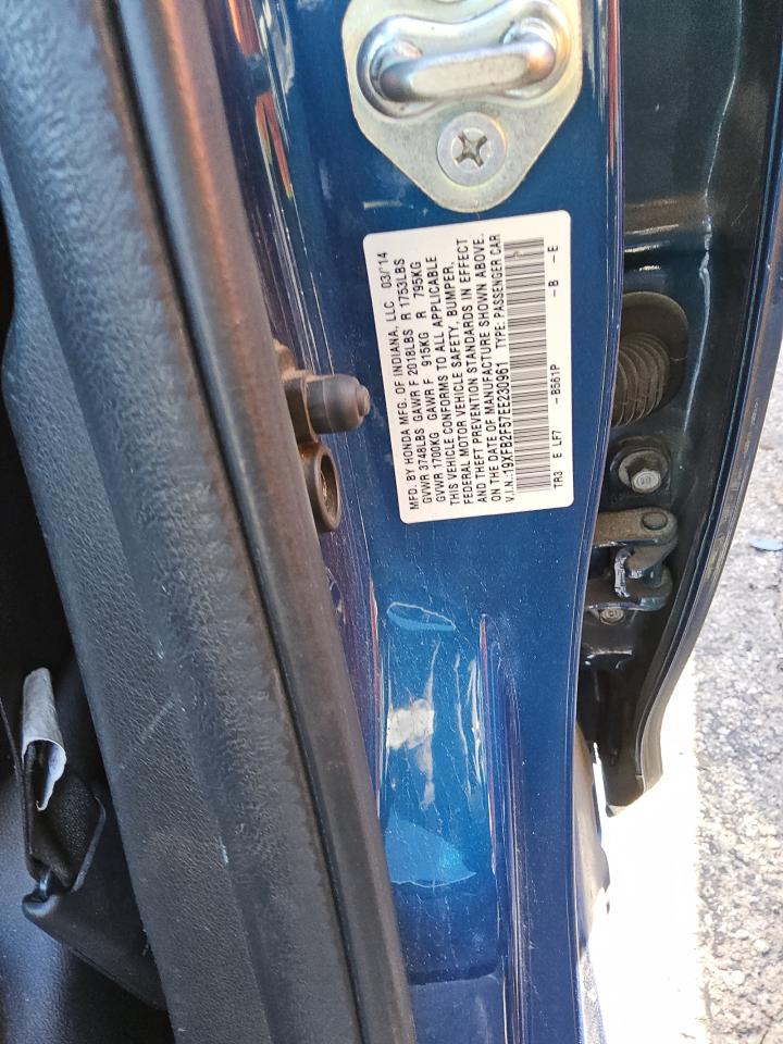 2014 Honda Civic Lx VIN: 19XFB2F57EE230961 Lot: 42863879