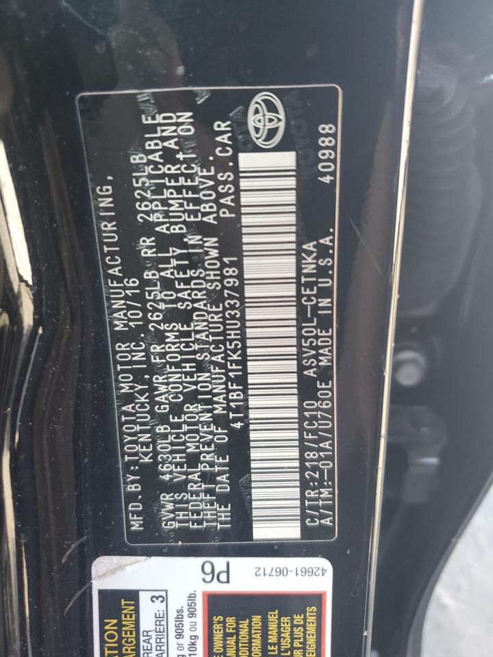 2017 Toyota Camry - Image 12