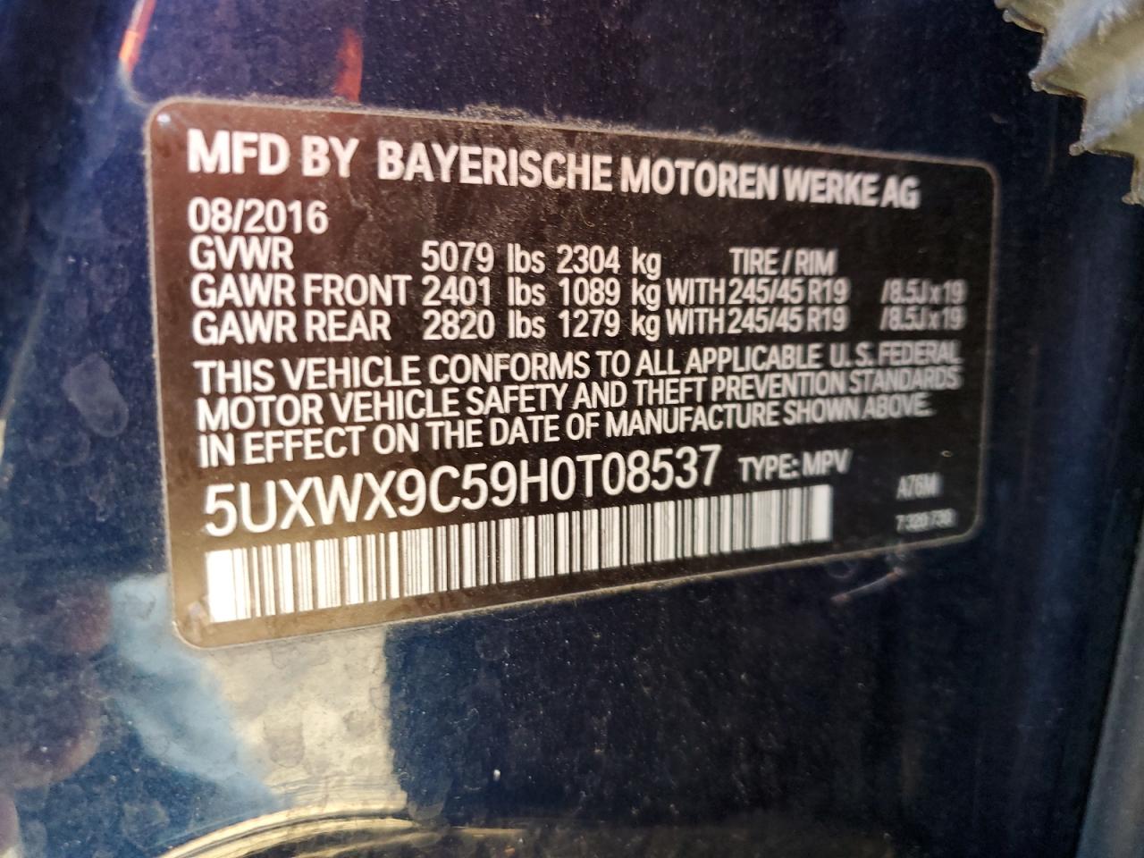 2017 BMW X3 - Image 15