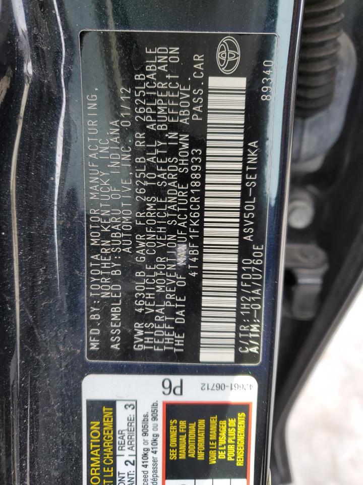 2012 Toyota Camry - Image 13