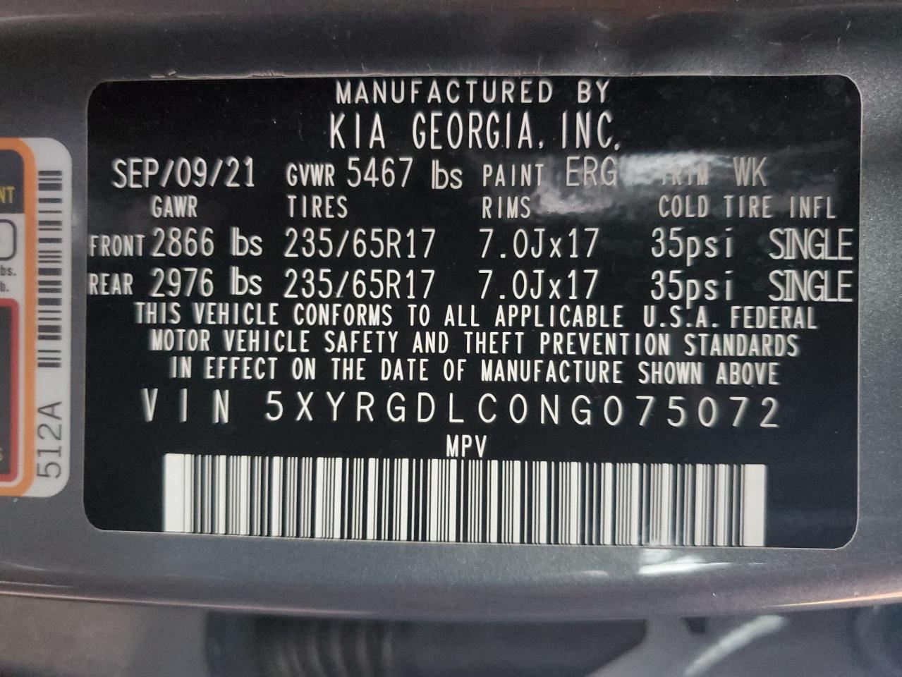 2022 Kia Sorento - Image 15