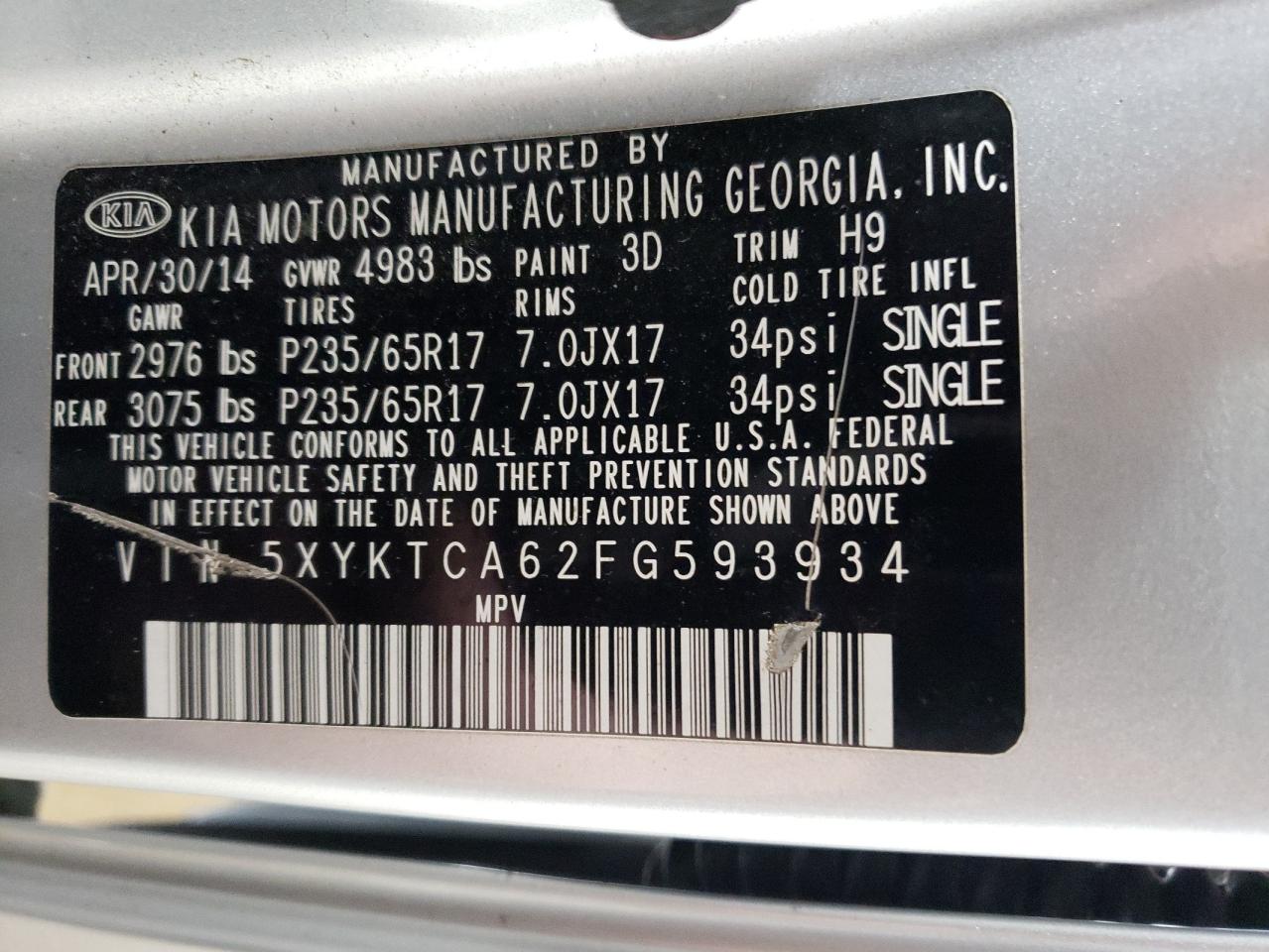 2015 Kia Sorento - Image 15