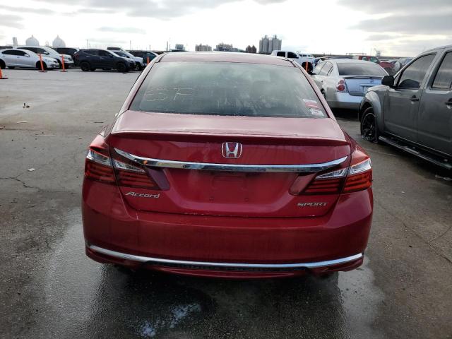  HONDA ACCORD 2016 Red