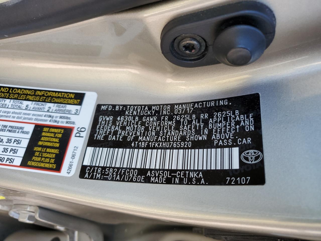 2017 Toyota Camry - Image 14