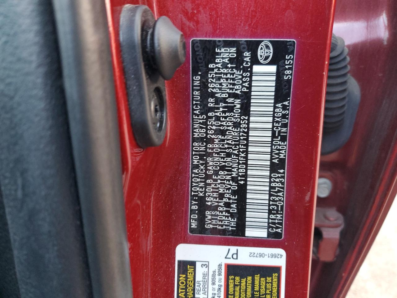 2015 Toyota Camry - Image 12